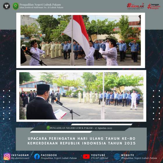 Upacara Peringatan Hari Ulang Tahun Ke-80 Kemerdekaan Republik Indonesia Tahun 2025