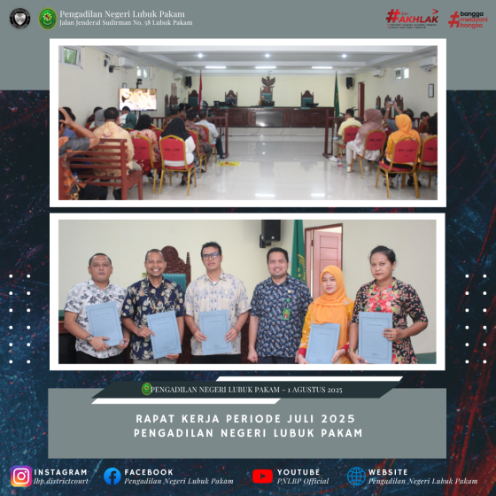 Rapat Kerja Periode Juli 2025
