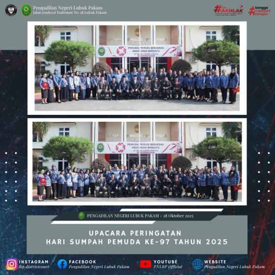 Upacara Peringatan Hari Sumpah Pemuda Ke-97 Tahun 2025