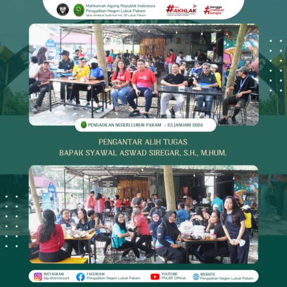 Pengantar Alih Tugas Bapak Syawal Aswad Siregar, S.H., M.Hum