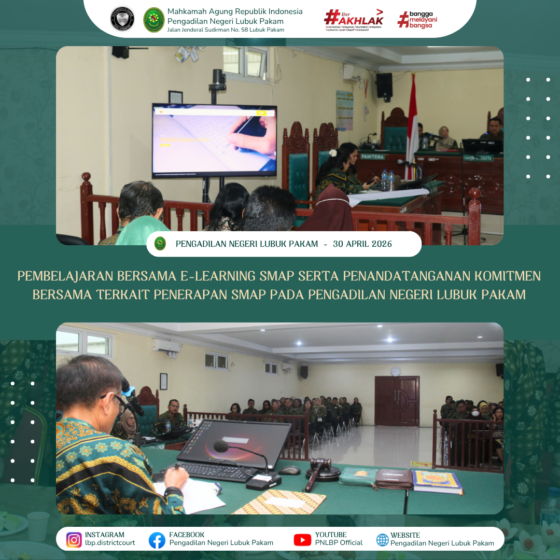 Rapat Bulanan Periode April 2026 dan Rapat Evaluasi AMPUH Pengadilan Negeri Lubuk Pakam